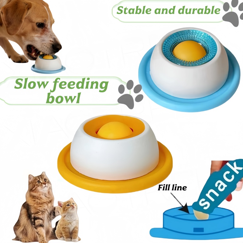 Dog Puzzle Feeder Toy - Tigela de Alimentação Lenta para Pets,