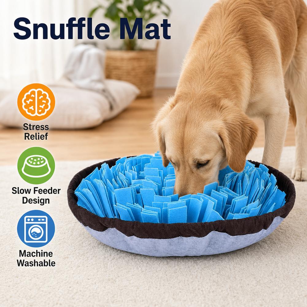 Dog Puzzle Feeder Toy - Tapete de treino interativo para cães,