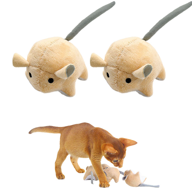 Catnip Interactive Plush Mouse - Brinquedos de Rato de Catnip de